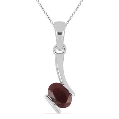 BUY REAL SWISS BLUE TOPAZ  SINGLE STONE PENDANT IN STERLING SILVER